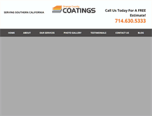 Tablet Screenshot of occoatings.com